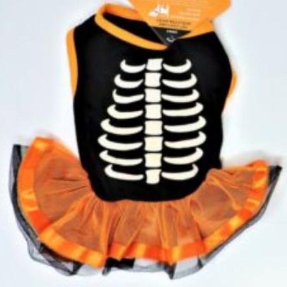 Dog Halloween Skeleton Costume, Large